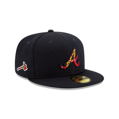 Atlanta Braves Gorra | New Era MLB 2021 Spring Training 59fifty Fitted Cap Mexico - Azules